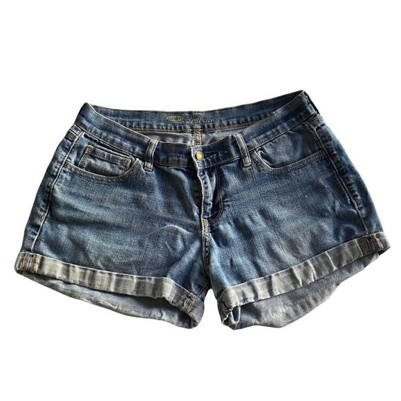 Old Navy Cuffed Boyfriend Jean Shorts, Size 6 - Picture 2 of 7